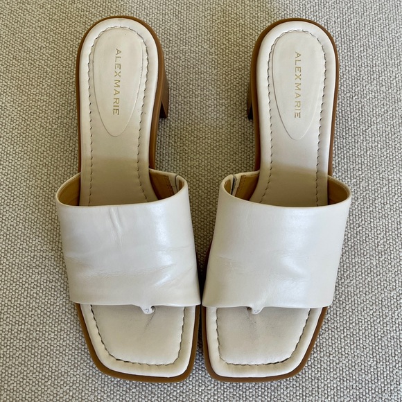 Alex Marie square toe, low heel sandals - Picture 1 of 6